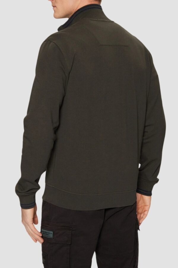 AERONAUTICA MILITARE Szarozielona bluza męska Color-block