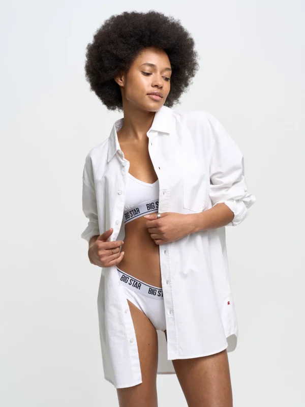 Biustonosz damski bawełniany biały Ardelia 101