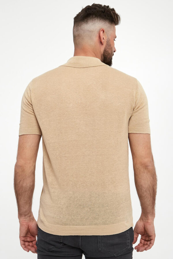 Polo męskie lniane KARL LAGERFELD