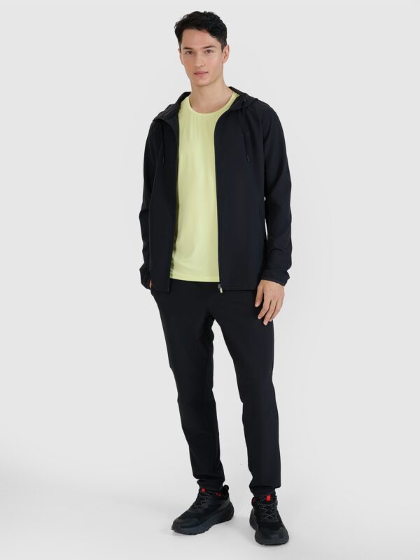 4F Bluza treningowa regular szybkoschnąca męska - czarna