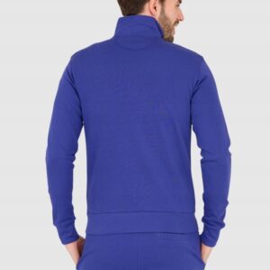 LA MARTINA Fioletowa bluza męska na zamek