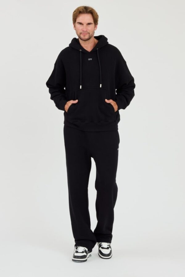 OFF-WHITE Czarna męska bluza Off Stamp Skate Hoodie
