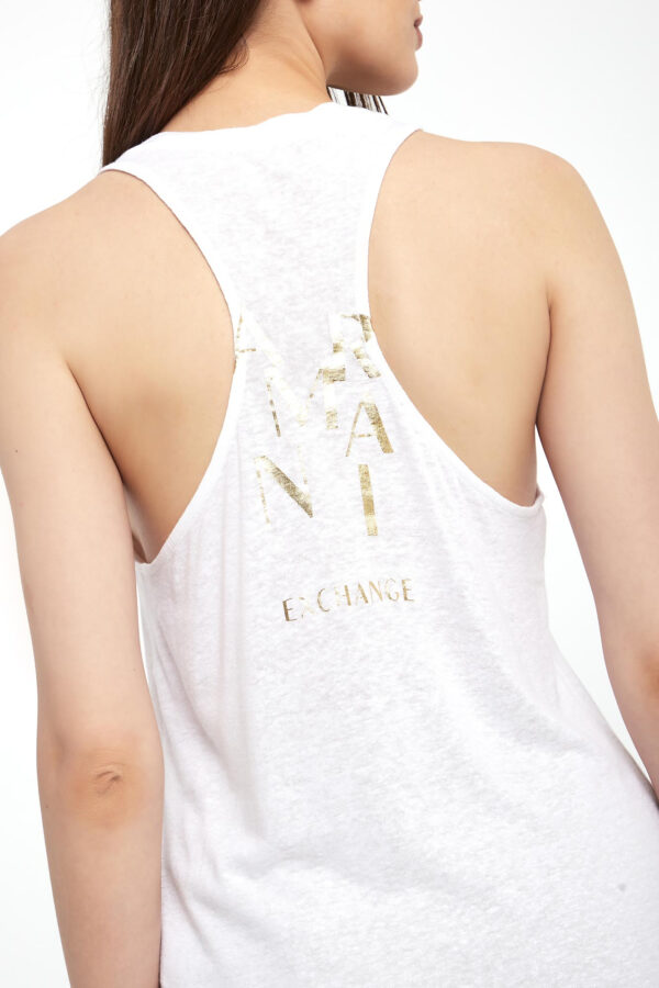 Top damski z lnem ARMANI EXCHANGE
