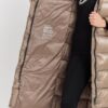HETREGO Beżowy damski płaszcz puchowy Tara Woman Oversized Quilted Coat, Rozmiar 38 EU - 42 IT