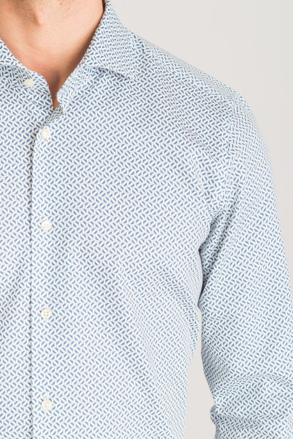 Biała koszula Joop Panko w niebieski wzór