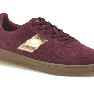 Bordowe skórzane półbuty damskie Vinceza 14029