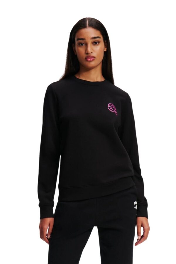 KARL LAGERFELD Czarna bluza damska Ikonik 2.0 Jelly