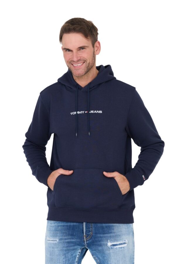 TOMMY JEANS Granatowa męska bluza z kapturem