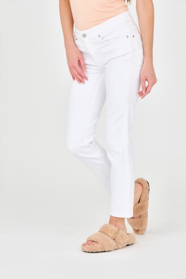 7 FOR ALL MANKIND Białe jeansy damskie Roxanne Ankle