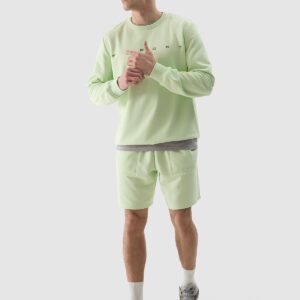 4F Bluza dresowa nierozpinana bez kaptura męska - zielony