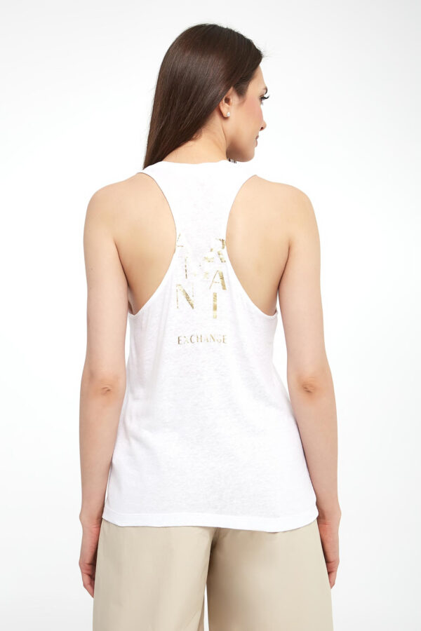 Top damski z lnem ARMANI EXCHANGE