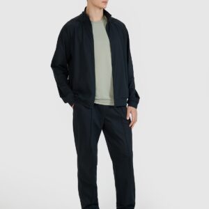 4F Bluza treningowa rozpinana bez kaptura męska - czarna