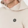 PHILIPP PLEIN Beżowa męska bluza hexagon z kapturem