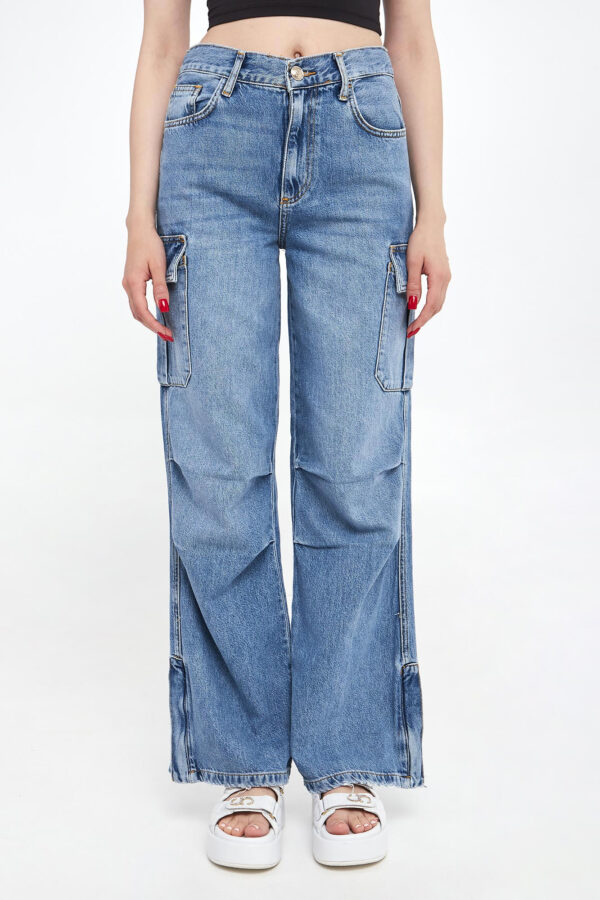 Jeansy damskie cargo LIU JO