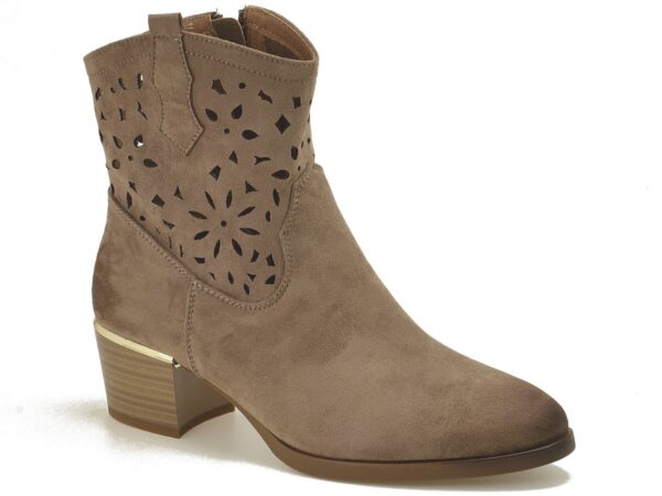 Beżowe botki damskie Vinceza 58452