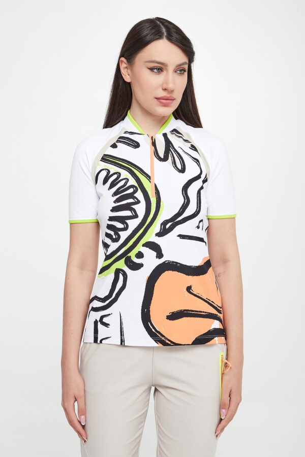 T-shirt damski ze stójką SPORTA