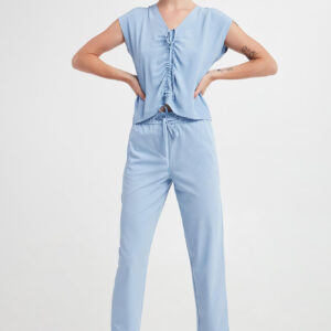 Bluzka damska jedwabna Ocean MARELLA MONOCHROME