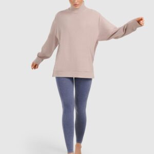 4F Bluza dresowa do jogi i pilatesu damska - beżowa