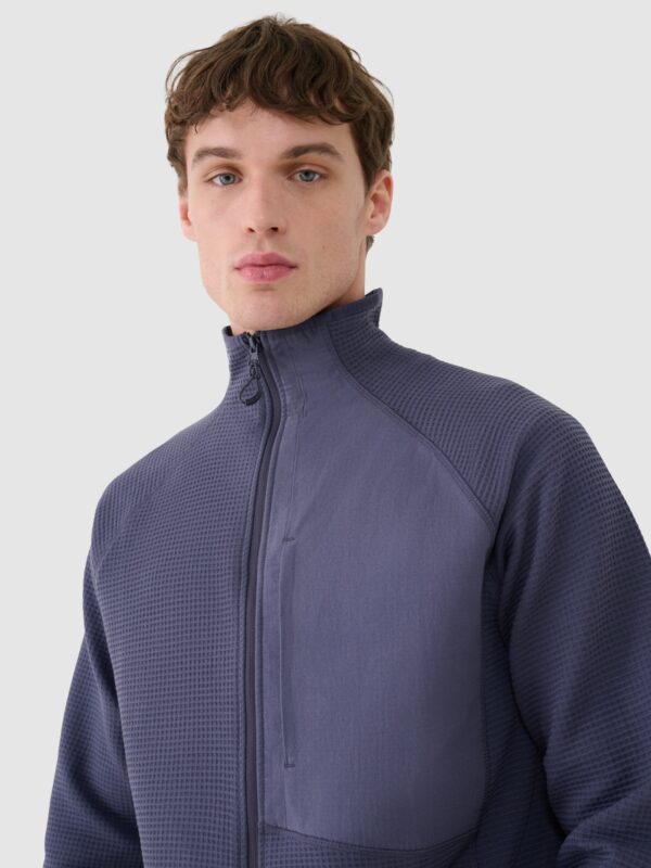 4F Bluza rozpinana bez kaptura męska - szara