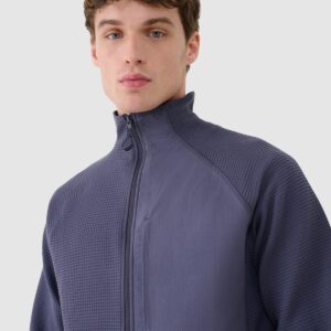 4F Bluza rozpinana bez kaptura męska - szara