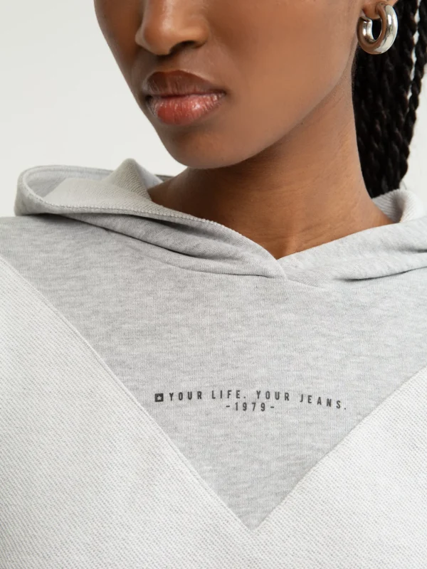 Bluza damska z kapturem szara Kaitlyn 901