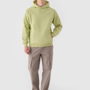 4F Bluza dresowa nierozpinana z kapturem męska 4F x Robert Lewandowski - zielona