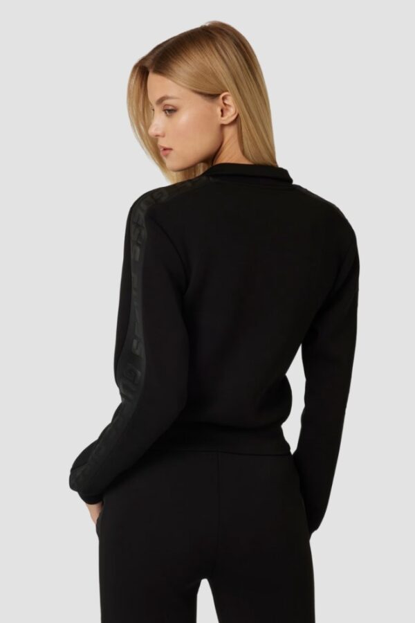 GUESS Czarna bluza damska z lampasami New Allie Scuba