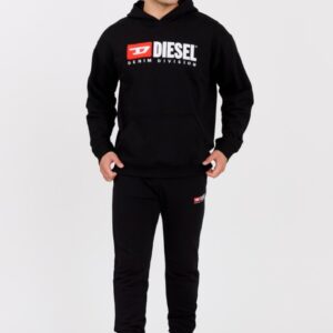 DIESEL Czarna męska bluza z kapturem S-BOXT-HOOD-DIV