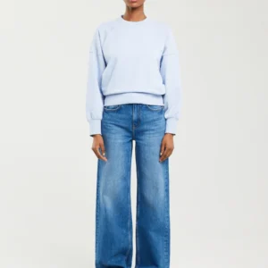 Bluza damska z nadrukiem 3d niebieska Jean 400