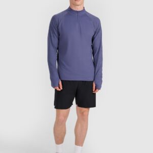 4F Bluza do biegania regular szybkoschnąca męska - granatowa