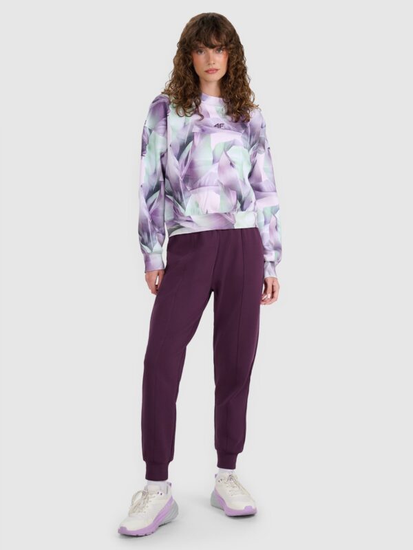 4F Bluza dresowa nierozpinana bez kaptura damska - multikolor