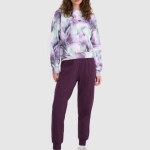 4F Bluza dresowa nierozpinana bez kaptura damska - multikolor