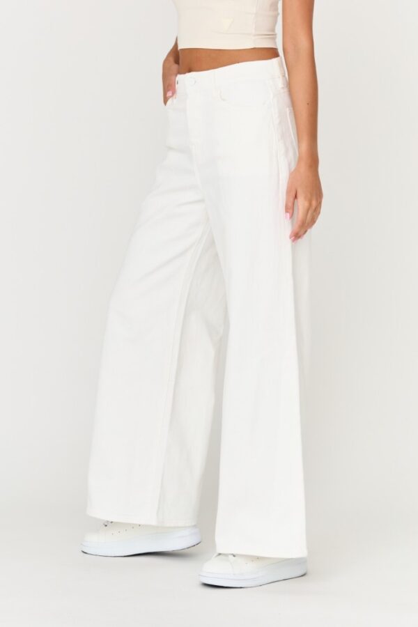 7 FOR ALL MANKIND Białe jeansy damskie Zoey Milk