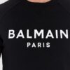BALMAIN Czarna bluza męska z logo