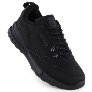 Półbuty sportowe męskie ocieplane czarne Big Star SS174411