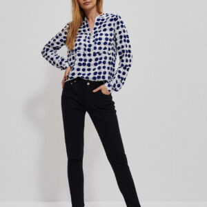 Jeansy push up grafitowe