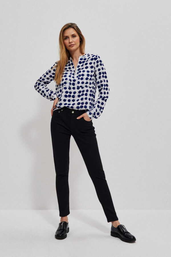 Jeansy push up grafitowe