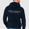 ARMANI EXCHANGE Granatowa bluza męska z kapturem i logo