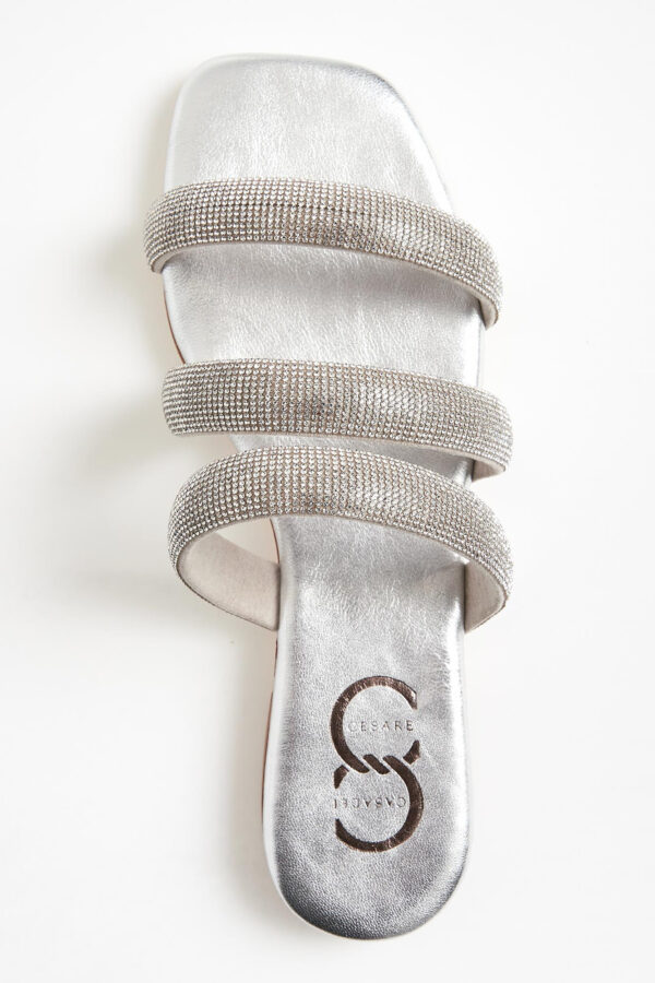 Klapki damskie skórzane CESARE CASADEI