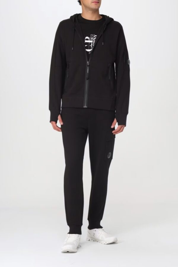 C.P. COMPANY Czarna męska bluza Hooded Open