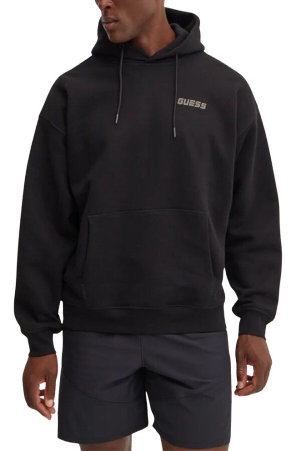 GUESS Czarna męska bluza z kapturem Emis