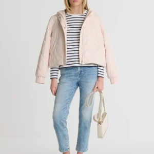 Jeansy damskie z krótką nogawką jasnoniebieskie Adela Cropped 108