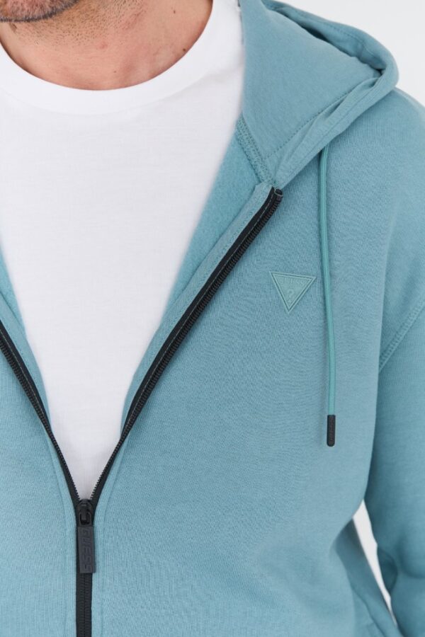 GUESS Turkusowa męska bluza Aldwin