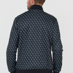 GUESS Czarna męska bluza logowana