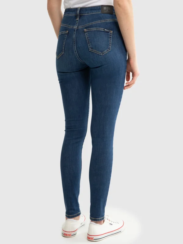 Jeansy damskie z wysokim stanem niebieskie Lorena High Waist 364