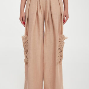 Spodnie damskie lniane ERMANNO SCERVINO LIFE