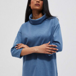 Bluza z golfem ciemnoniebieska