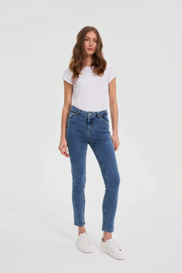 Jeansy skinny niebieskie