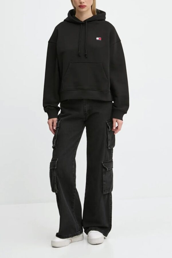 TOMMY JEANS Czarna damska bluza