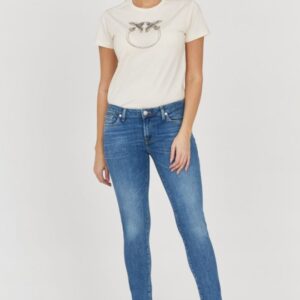 7 FOR ALL MANKIND Niebieskie jeansy damskie PYPER SLIM ILLUSION Stride